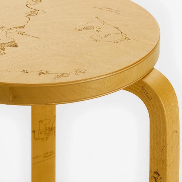 [Artek + Moomin 한정판] 아르텍 스툴 60 - bibliotheque