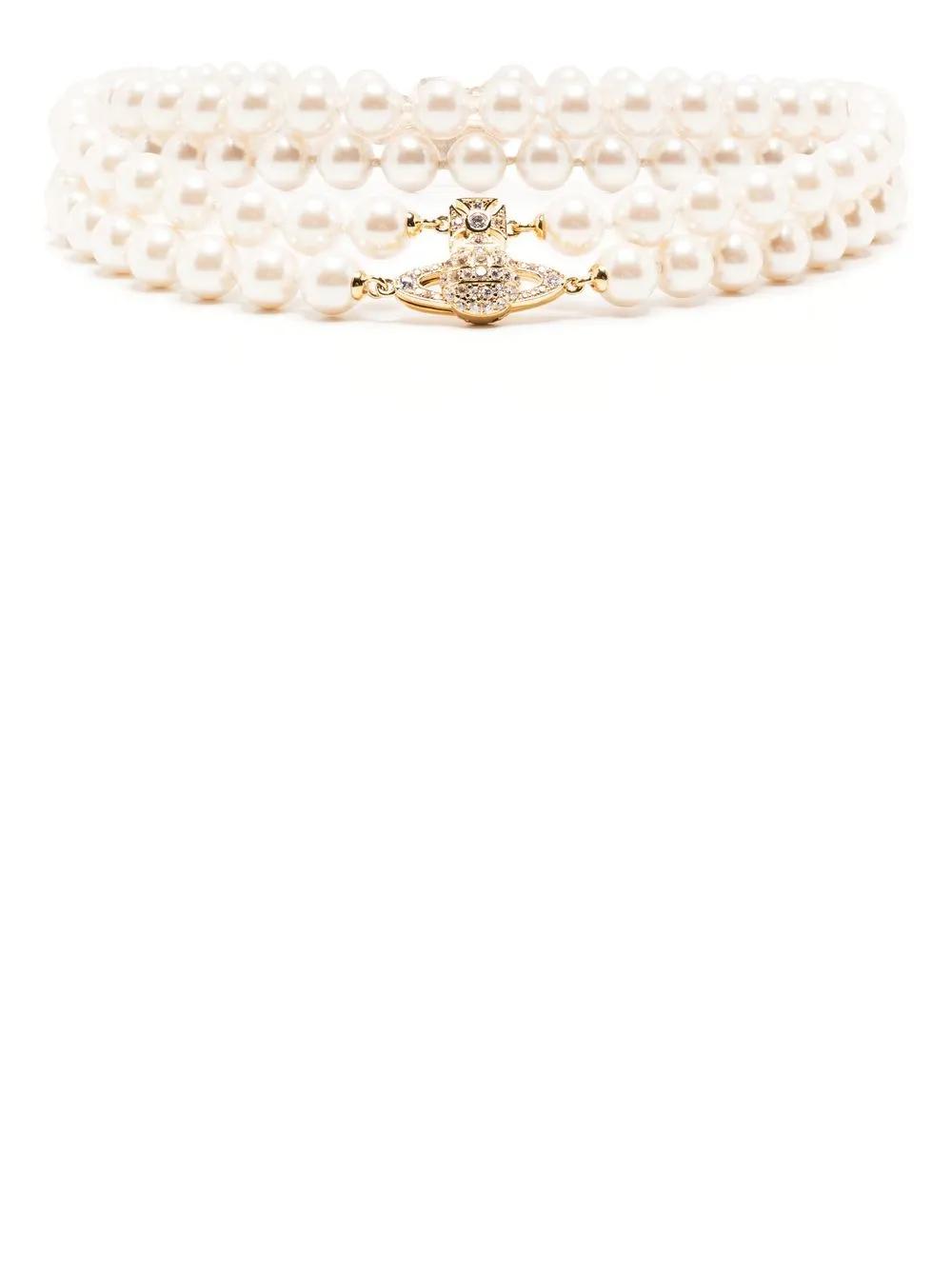 Vivienne Westwood 투 로우 초커 네크리스 | 뉴트럴 | FARFETCH KR