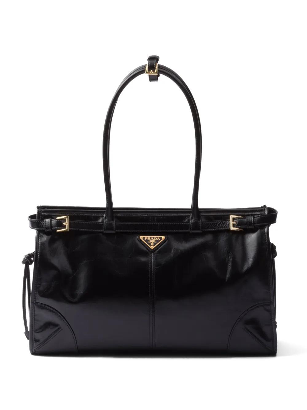 Prada 보니 라지 토트 백 | 블랙 | FARFETCH KR