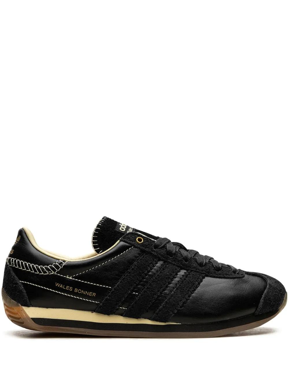 Adidas x Wales Bonner Country "Core Black/Easy Yellow" Sneakers | Black | FARFETCH ID
