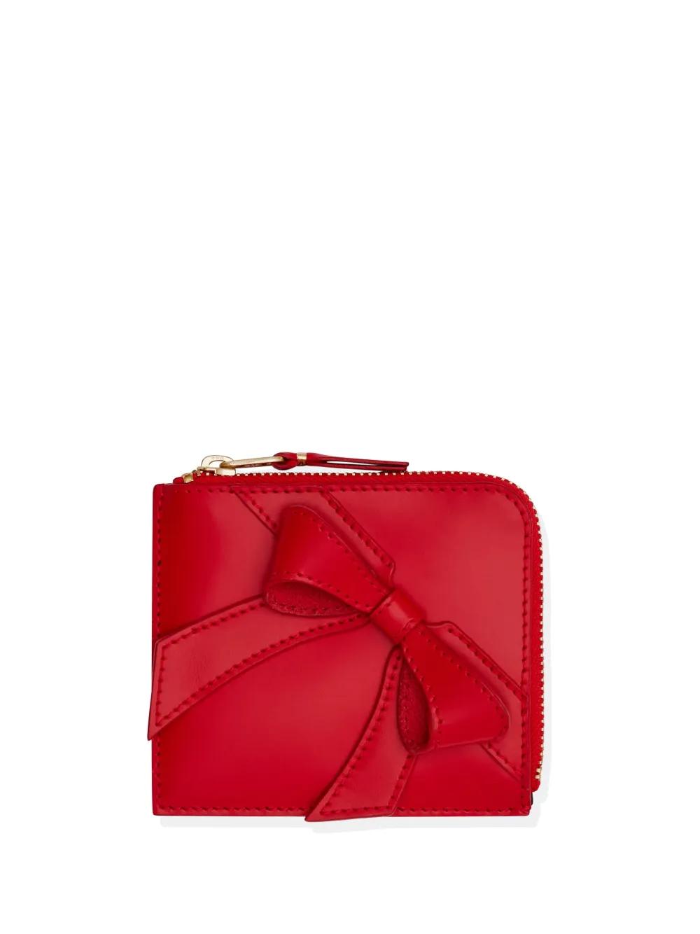 Comme Des Garçons Wallet 빅 보우 지갑 | 레드 | FARFETCH KR