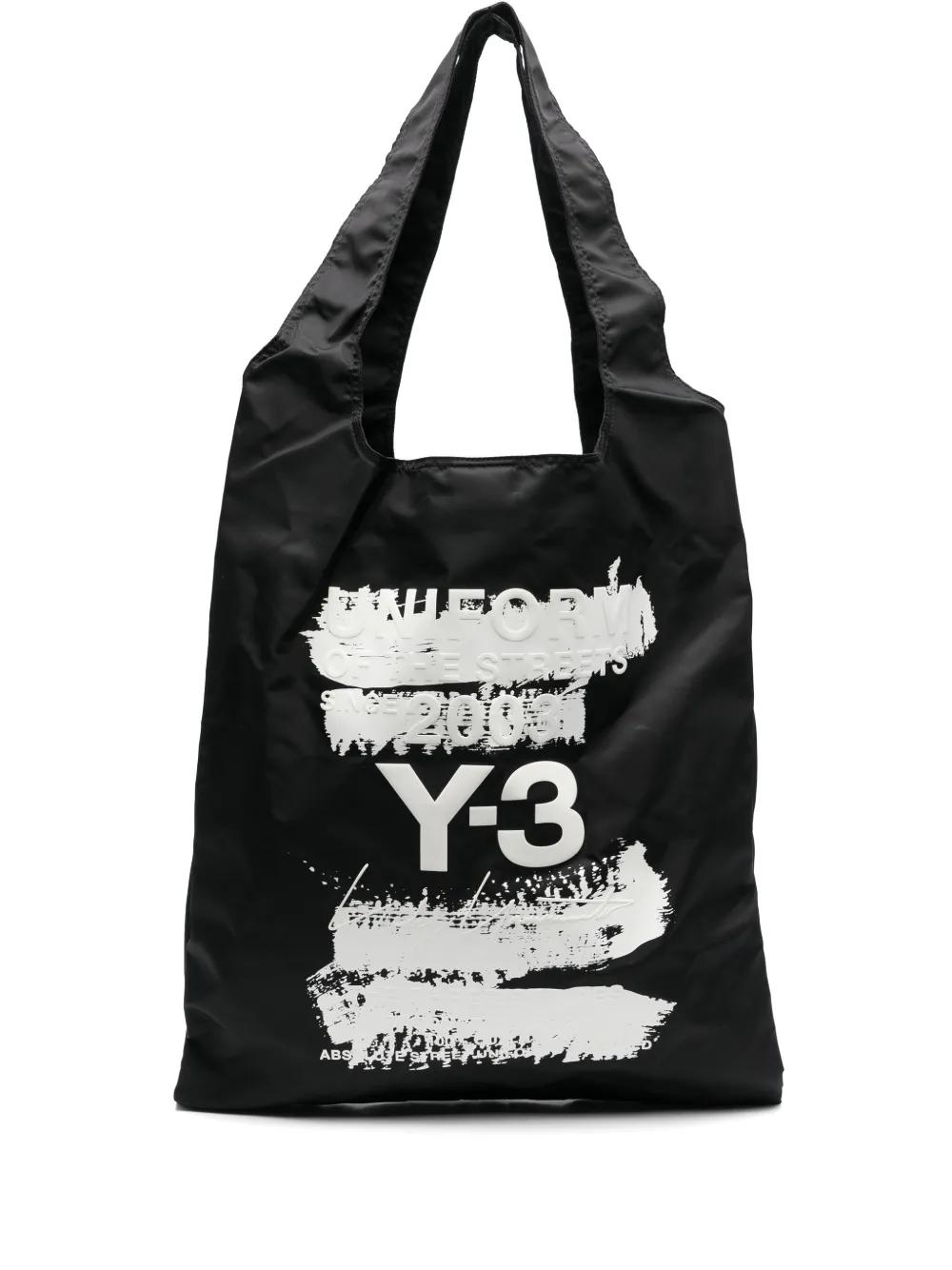 Y-3 로고 프린트 토트 백 | 블랙 | FARFETCH KR