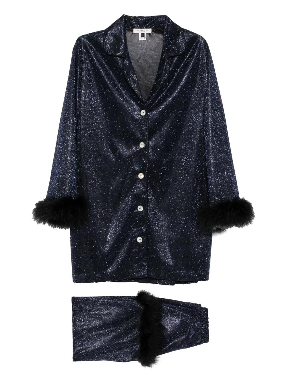 Gilda & Pearl 스탈렛 스파클 파자마 세트 | 블루 | FARFETCH KR