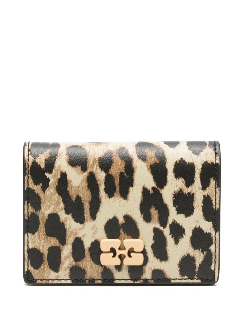 GANNI leopard-print Wallet | Neutrals | FARFETCH KR