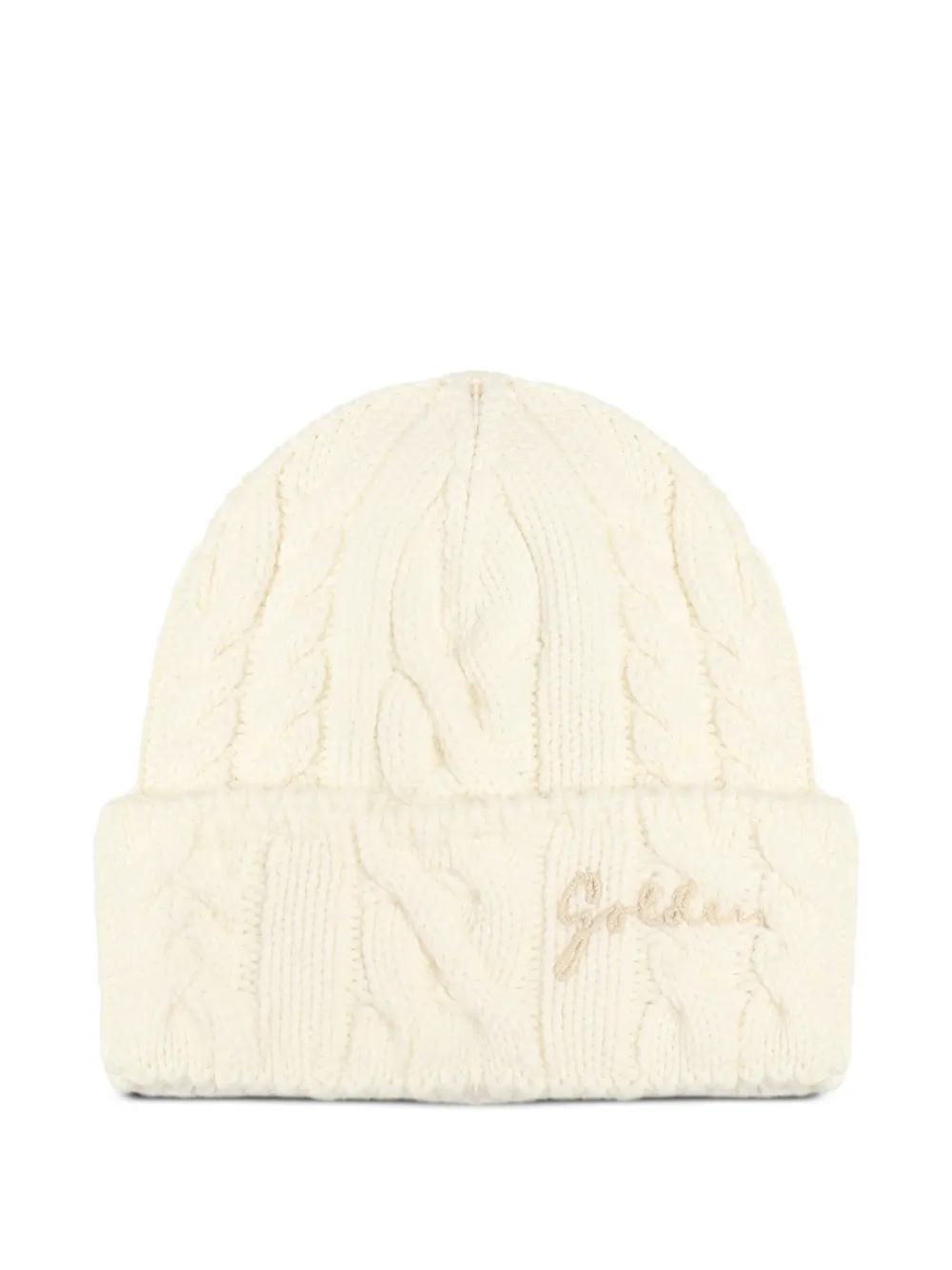 Golden Goose 울 케이블 니트 비니 | 뉴트럴 | FARFETCH KR