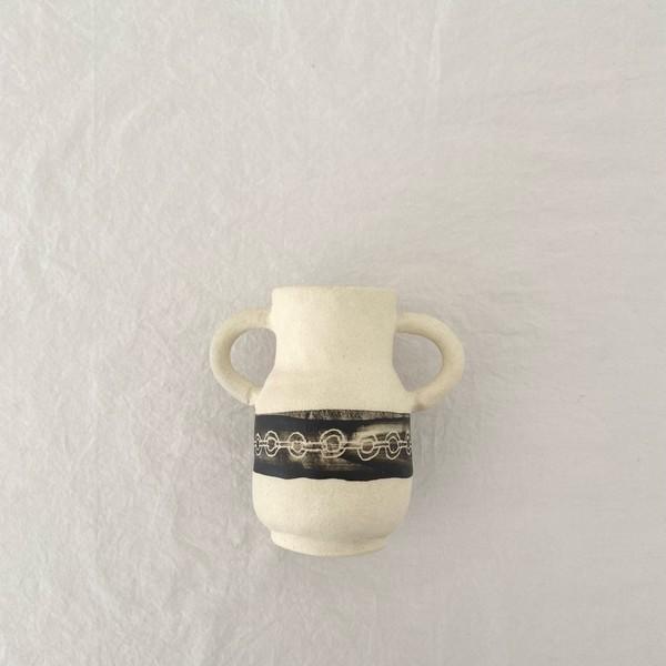 Mini Pattern Vase - ivory