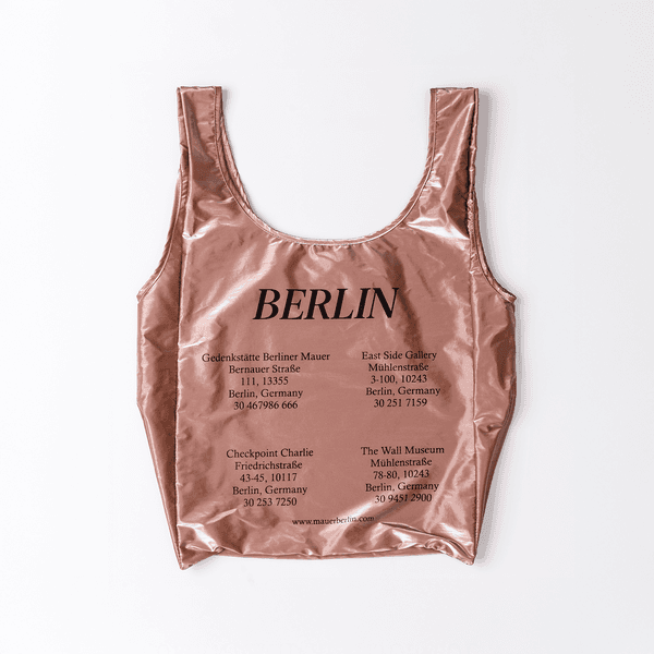 [2차 리오더]MAUER BERLIN MEMORIAL PLACE REUSABLE BAG (DUSTY ROSE)