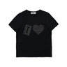 DOT HEART T ( BLACK )