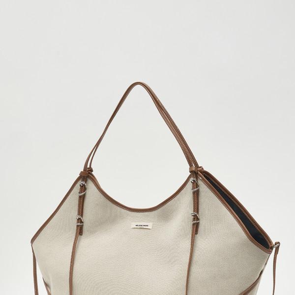 [6월 10일 예약배송] 코니 벨티드 빅 숄더백 [캔버스 베이지]