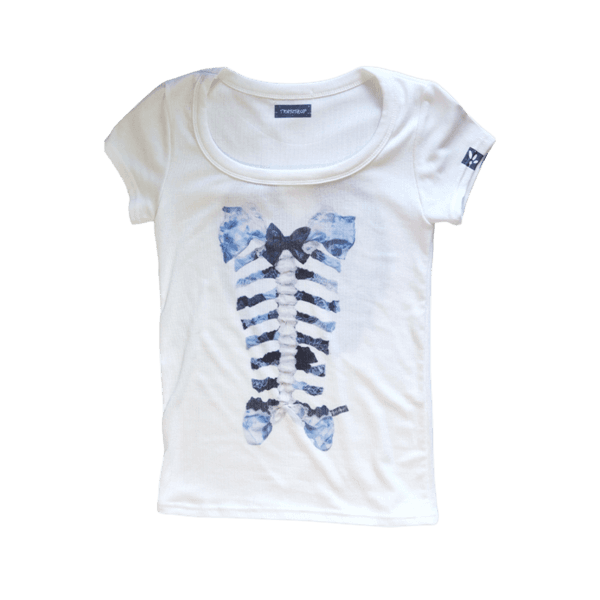 Bone to be lovely blue silk wing