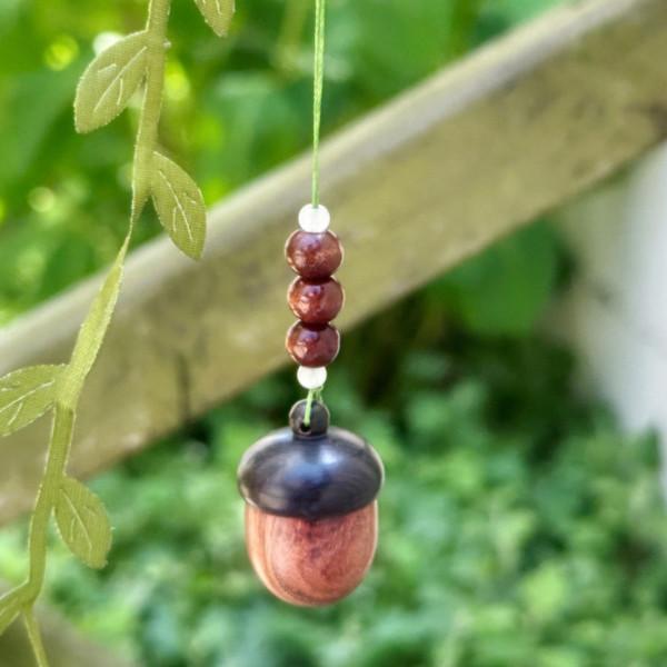 햇살 머금은 도토리 _ 유리종 모빌   |   핸드메이드 후우링 도어벨 집들이 선물