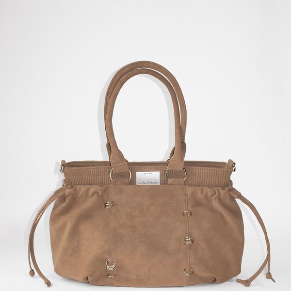 PIERCED BOXER BAG velvet mocha