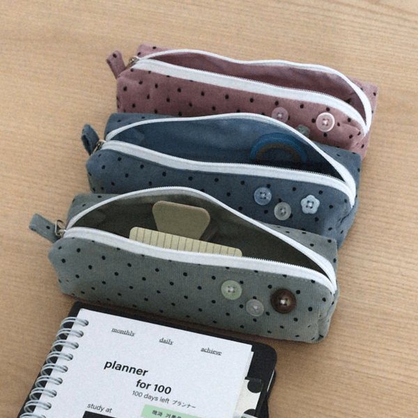 [2월 9일 판매] 젤리 단추 필통 (3종)