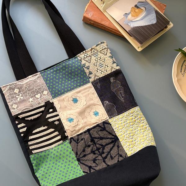 Textured Patchwork Bag