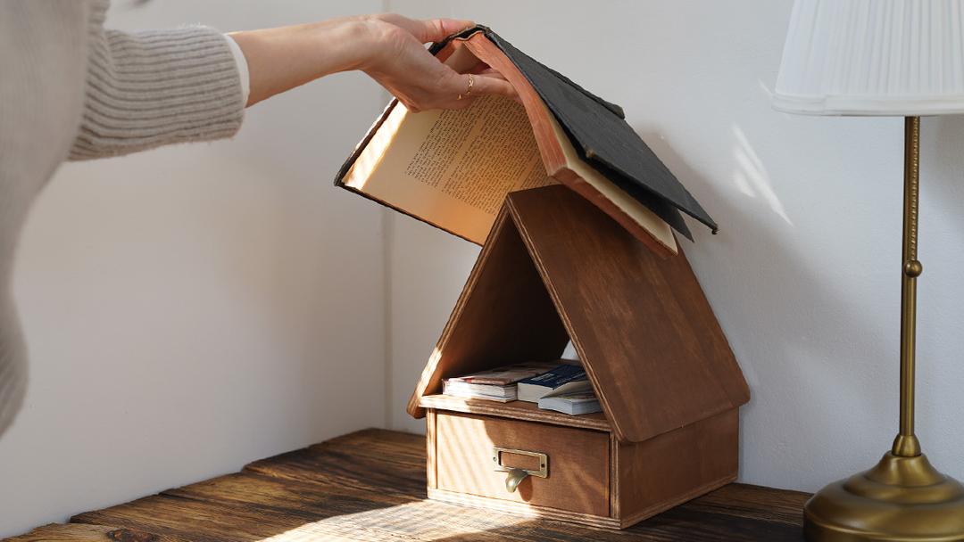 와디즈 오픈예정 | 새로 마음먹은 독서, 더욱 감성적일 수 있게! 캐빈 오두막 북레스트 서랍