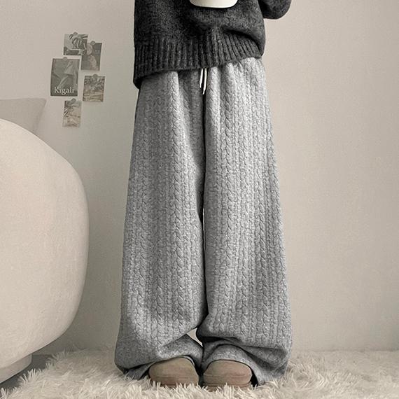 하이쭈 [겨울누빔팬츠🌟]가벳겨울누빔와이드팬츠 (4color)