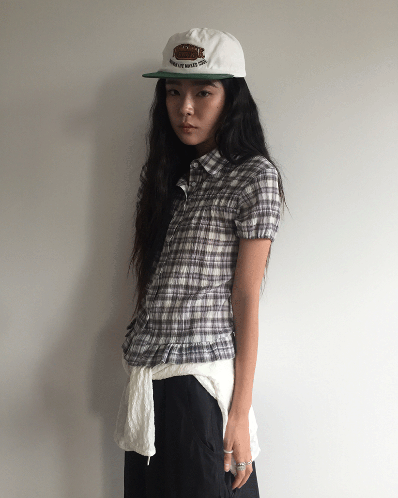 더기 치즈 링클 블라우스 (2color)