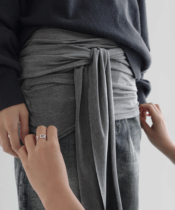 매니크 라모르 스트랩 레이어드 탑