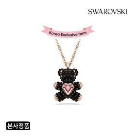 [스와로브스키/본사정품] Teddy Heart 블랙 목걸이 5693623