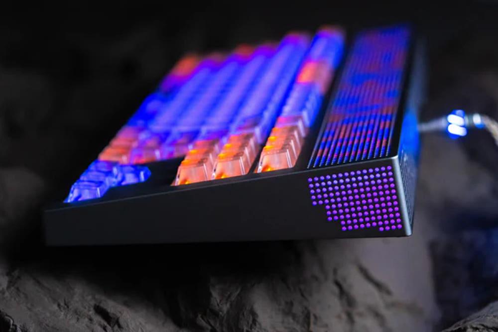 Angrymiao Neon 80 번들 킷 커스텀 기계식 키보드 알루미늄 RGB 게이밍 