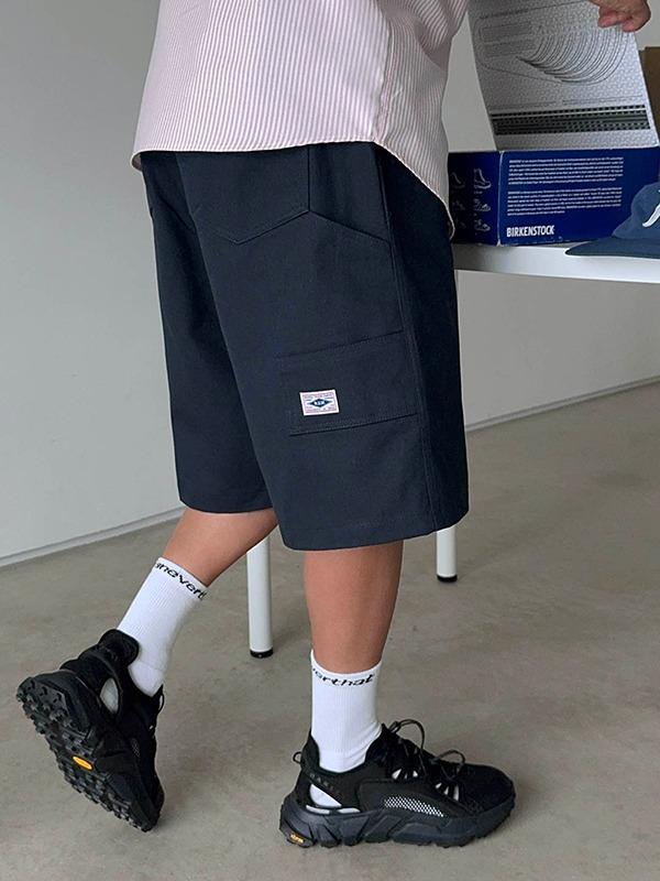 *NUW 패치 카펜터 코튼 버뮤다 반바지(4colors)
