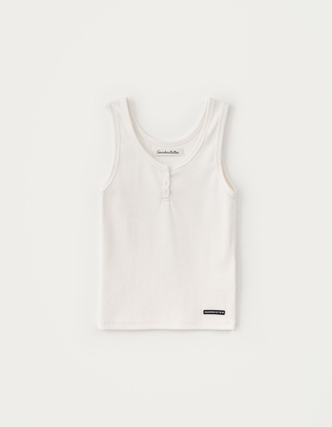 [Release] Wappen Button Sleeveless - Ivory
