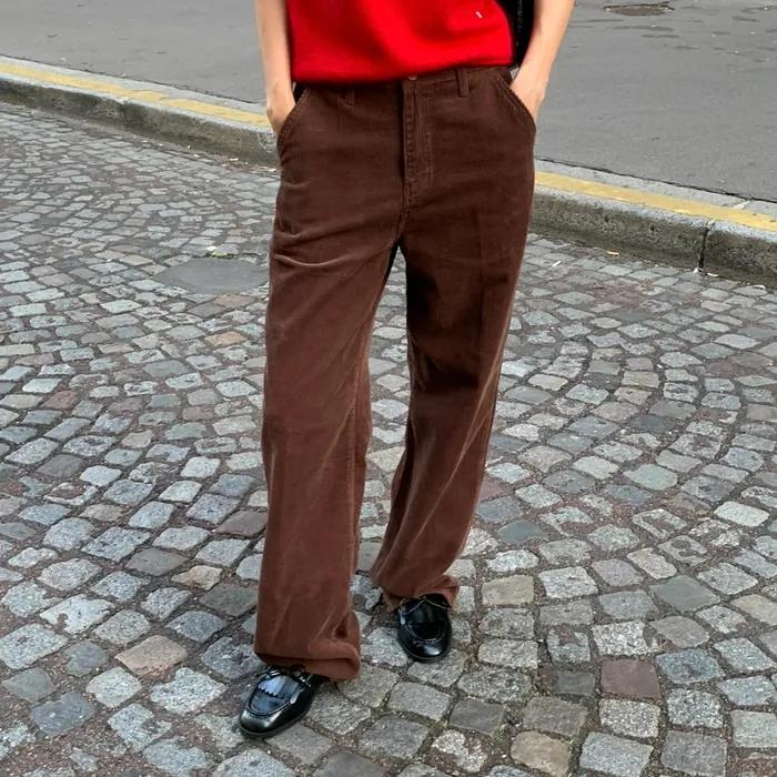 [김가을 Pick] Sander Corduroy Pants - Brown