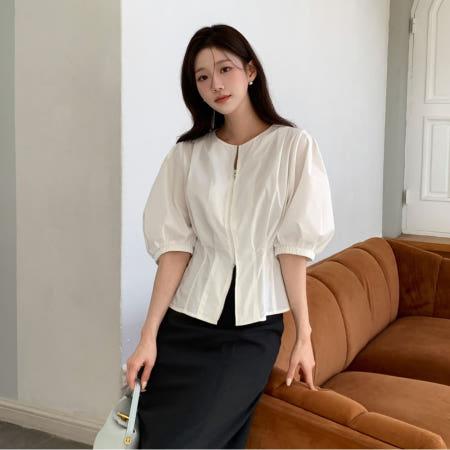 이런 상품 어때요? ♥BEST/정상출고♥ (더아이잗) 백 스모킹 투웨이 집업 블라우스 IRTP0BL511
