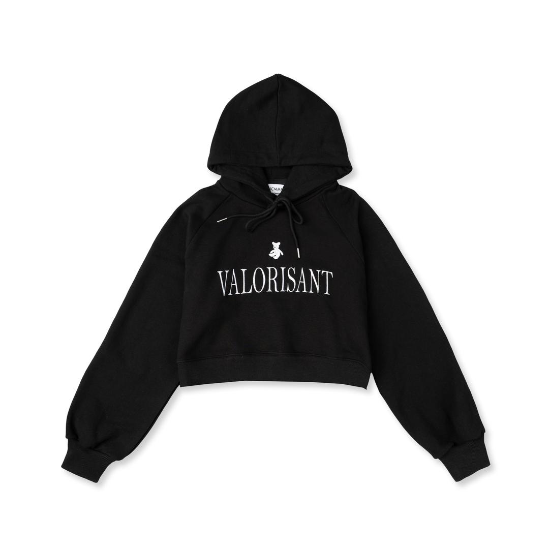 [WOMEN] VALORISANT CROP HOODIE BK
