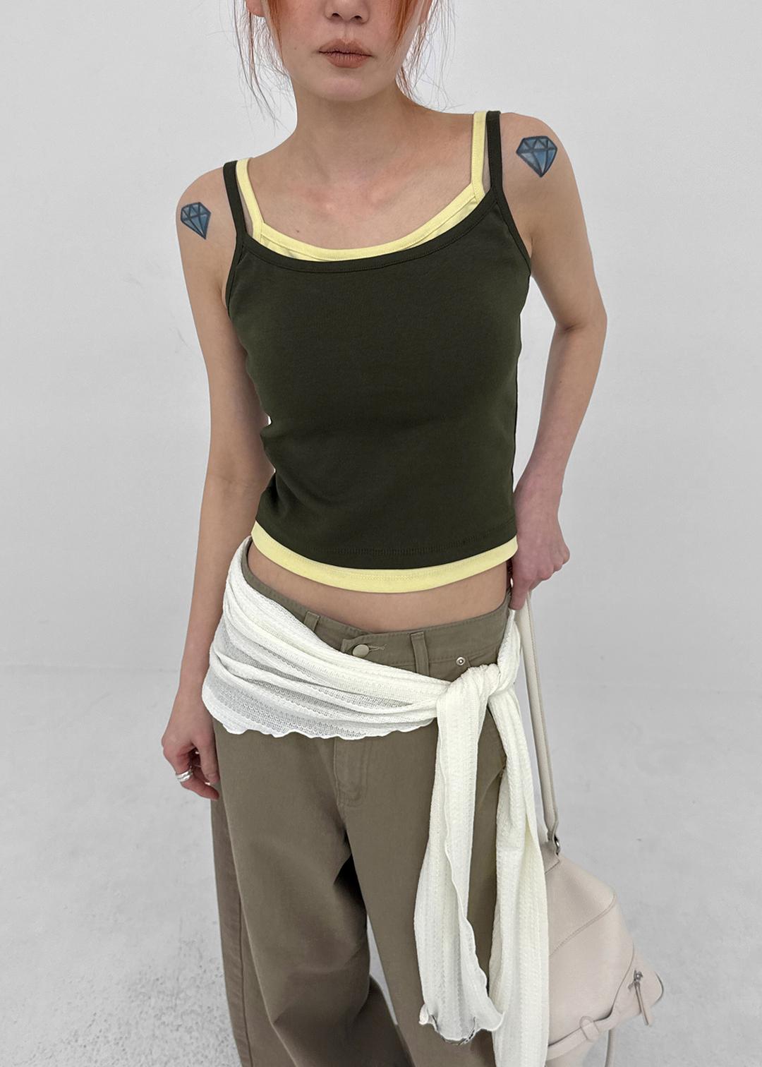 블랙업 [MADE] 로벨라 레이어드 나시 (캡내장)