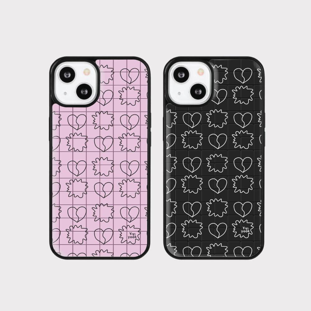 별하트별하트 케이스 맥세이프 글라스범퍼 iPhone 15