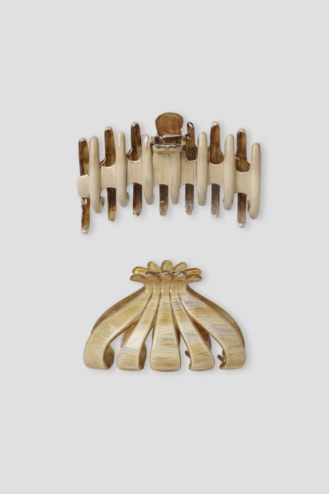 Beige hair clip [2types]