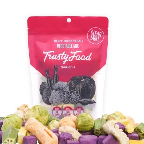[트러스티푸드] 가니쉬 강아지 동결건조 초록잎홍합 야채 간식 (관절 항산화 다이어트 저알러지) - 동결건조간식 | 쿠팡