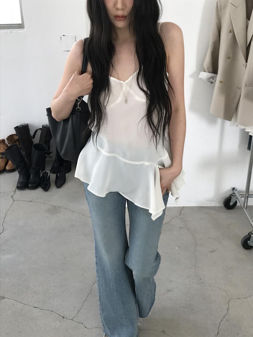 르아르디 (핑크 당일) 뉴 봄신상 모먼트 프릴 블라우스