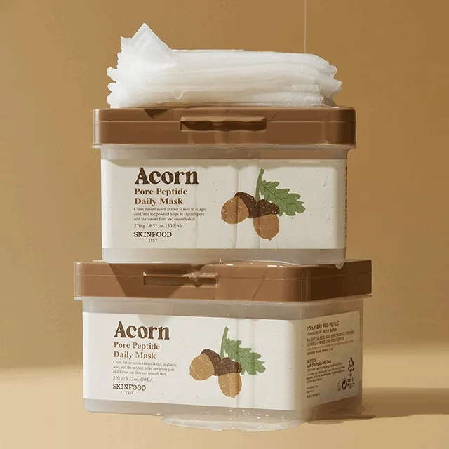 🤏뽑아쓰는 마스크팩 🦫 에이콘 포어펩타이드 데일리 마스크 30매 /5분 퀵마스크 (앰플14ml+크림15ml 증정)