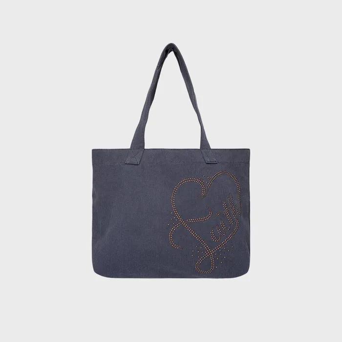 Faith Rhinestone Eco Bag Washed Navy