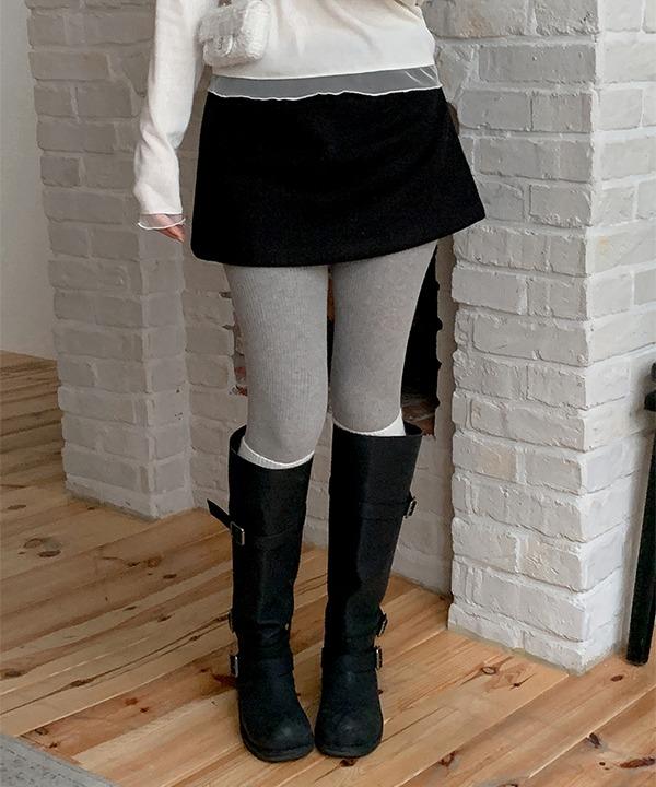 [연말룩][겨울스커트] 멜로아 윈터 울 모직 미니 스커트 (5color)