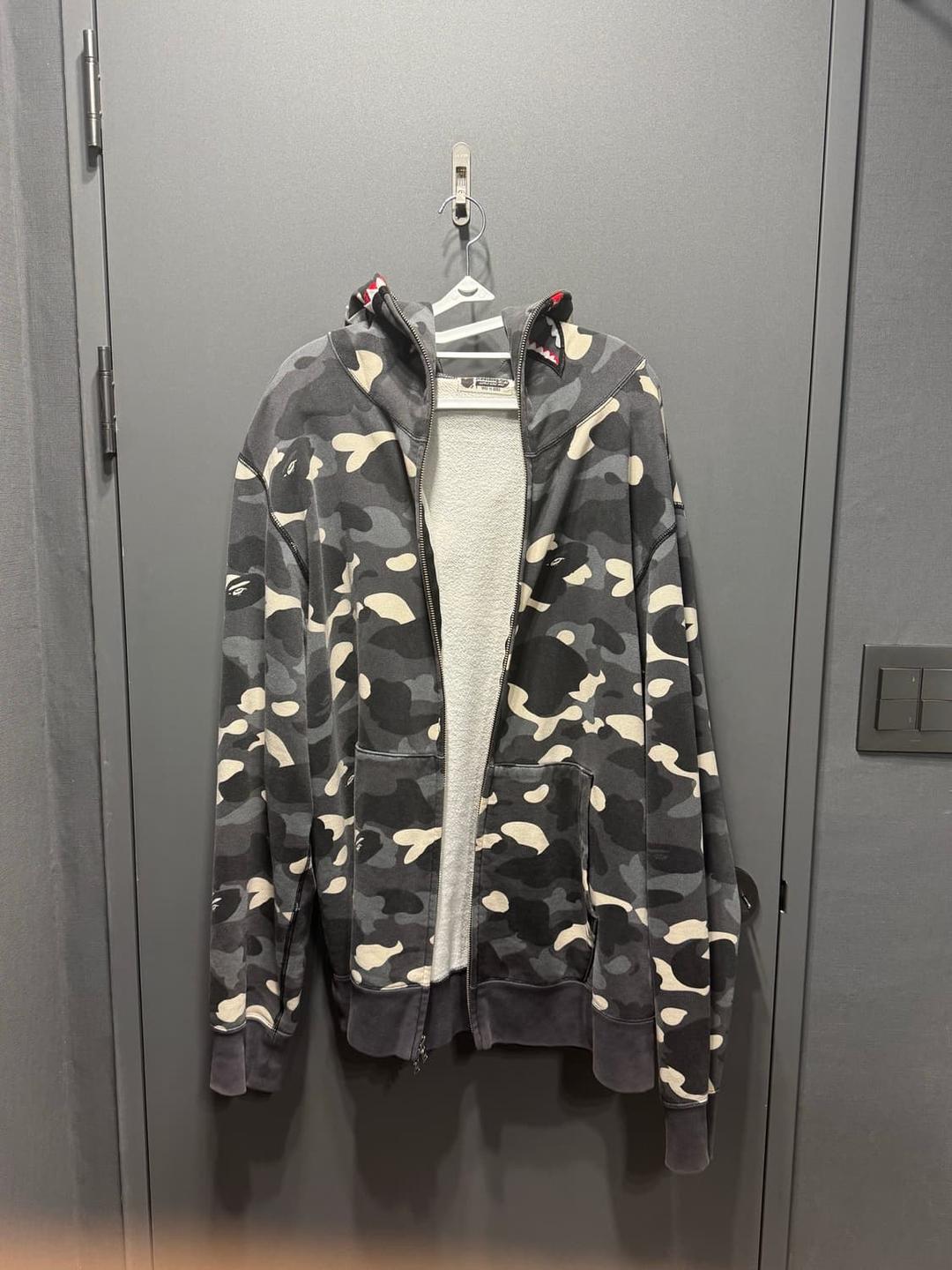 (급처) 베이프 시티 블랙카모 샤크후드 야광 xxl,2xl | 후루츠패밀리