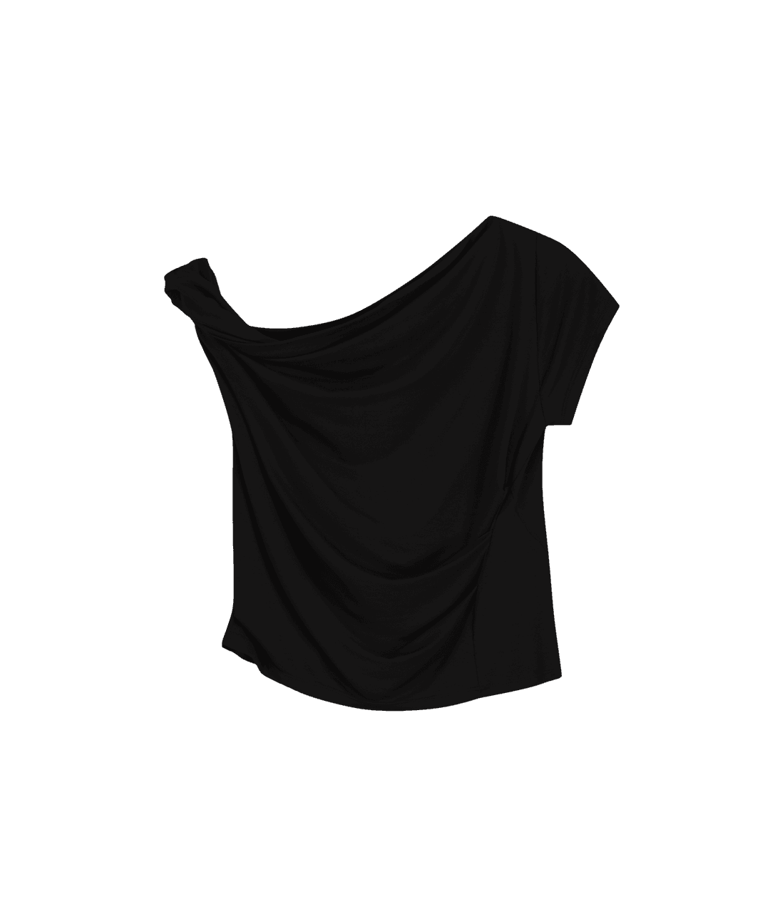 Twisted Tuck Cap Sleeves / Black
