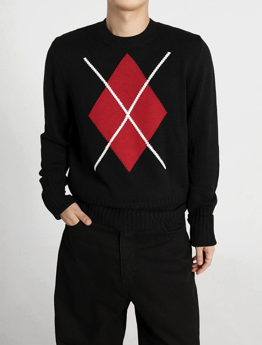 아가일 버튼 롤업 니트 3color