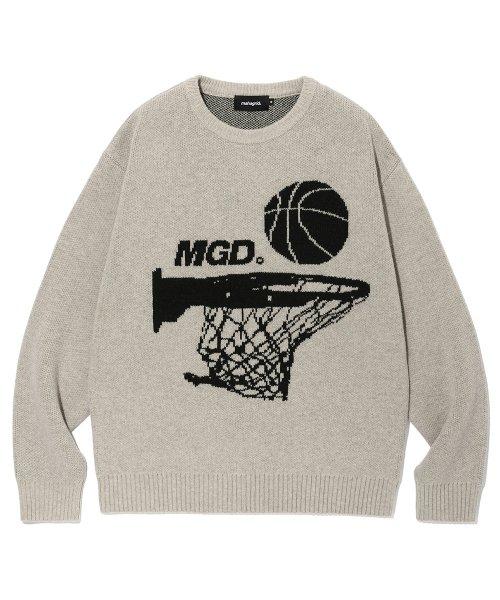 MGD BASKET KNIT SWEATER BEIGE(MG2CFMK622A)