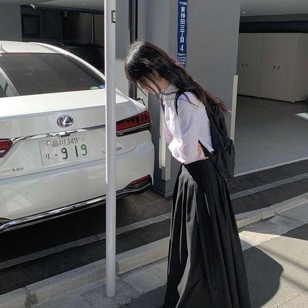 (🚀오늘출발)[MADE] 테마 모던 맥시 롱 플리츠 스커트