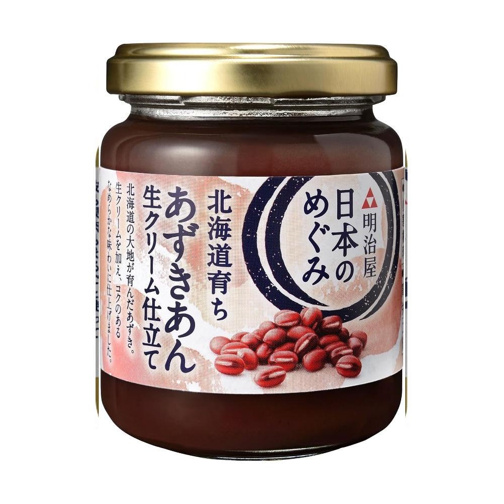 메이지야 일본메구미 홋카이도 성장 아즈키안 생크림 원단 150g 4개 세트