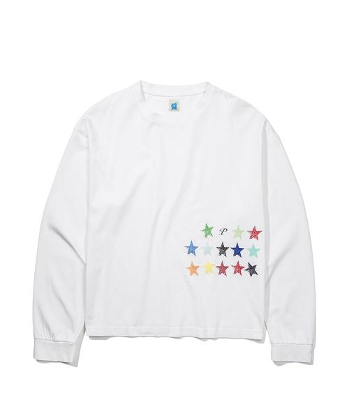 RAINBOW STAR T-SHIRTS - WHITE