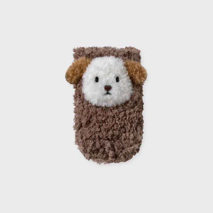 baby fluffy puppy brown