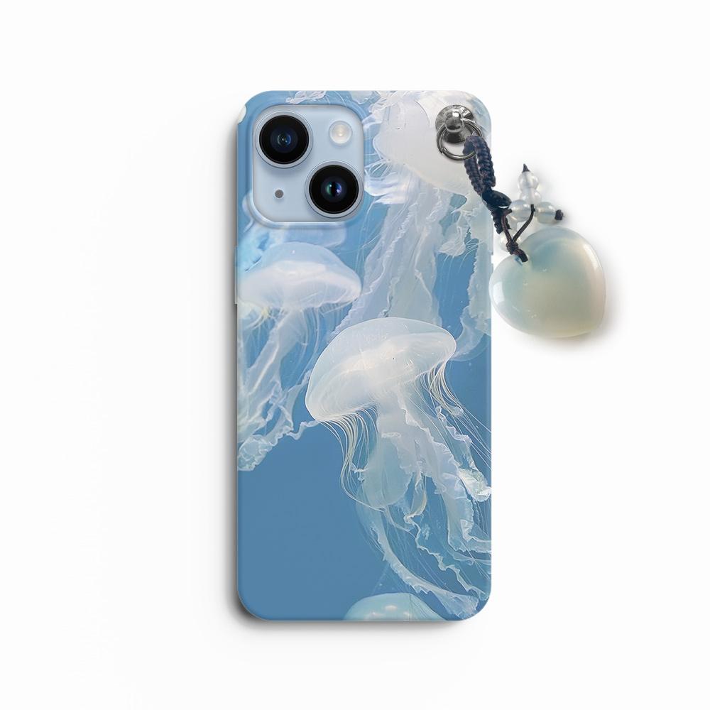 Blue jellyfish 무광 하드 케이스