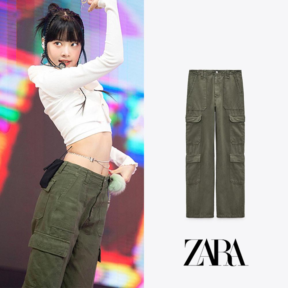 ZARA 자라 TRF 멀티포켓 스트레이트 카고 팬츠 (홍은채 착용)
