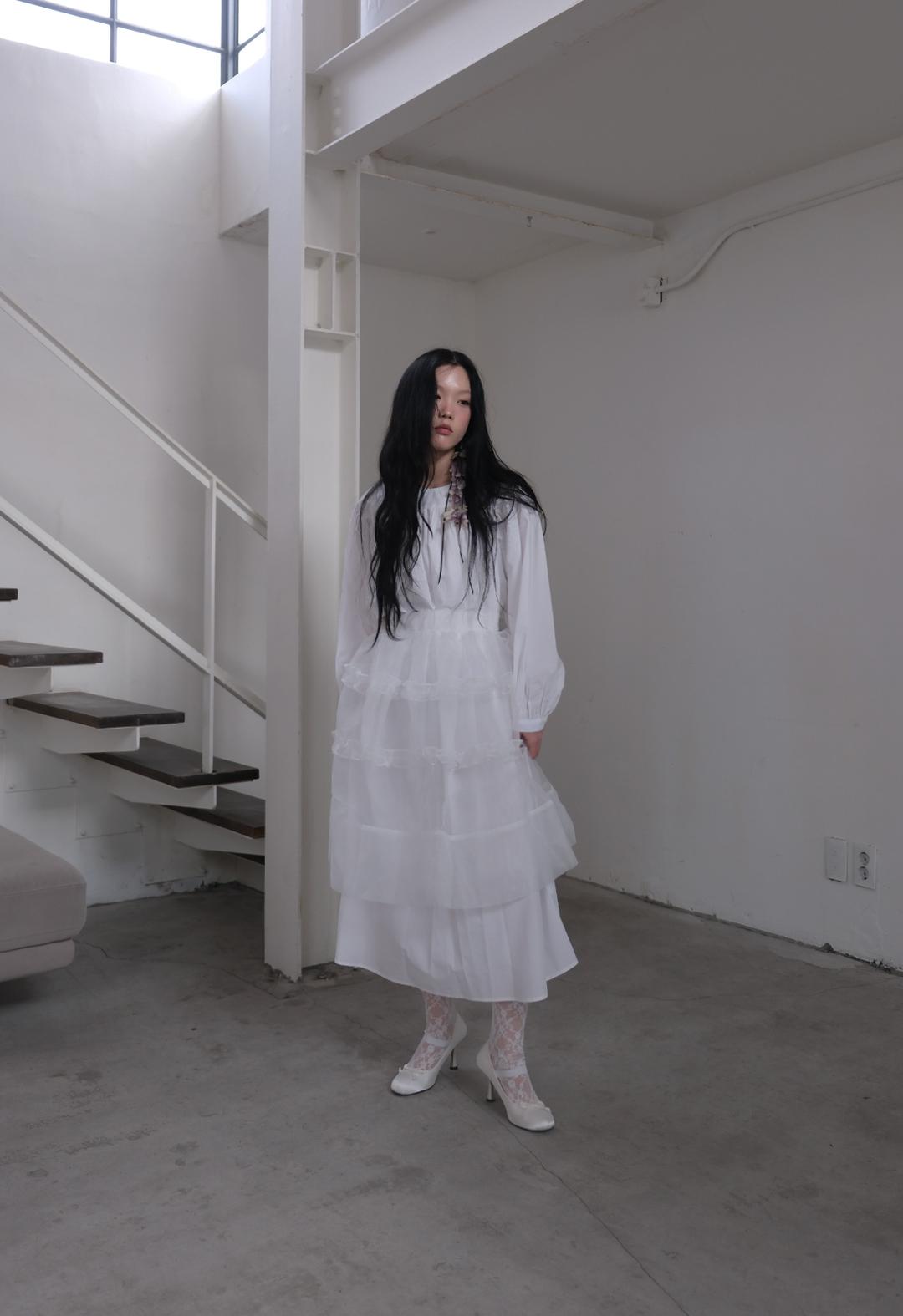Cotton Long Dress, 2color