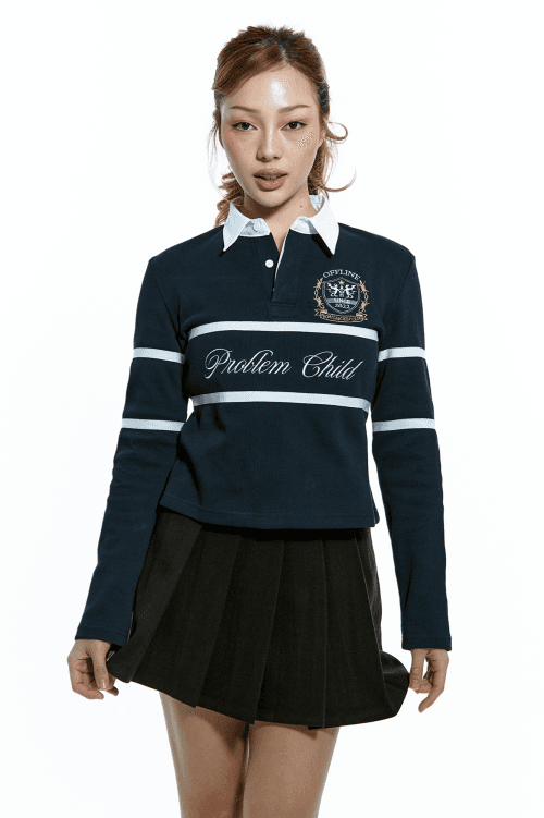 PROBLEM CHILD PK TOP (NAVY)