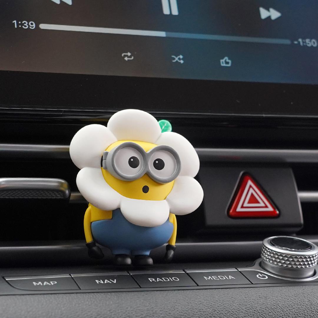 [유니버셜 정식라이선스] 미니언즈 차량용 방향제 플라워 밥 | 국내제조향 통풍구형